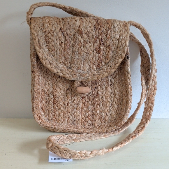 NWT Next Raffia Straw Shoulder Bag - Picture 1 of 11